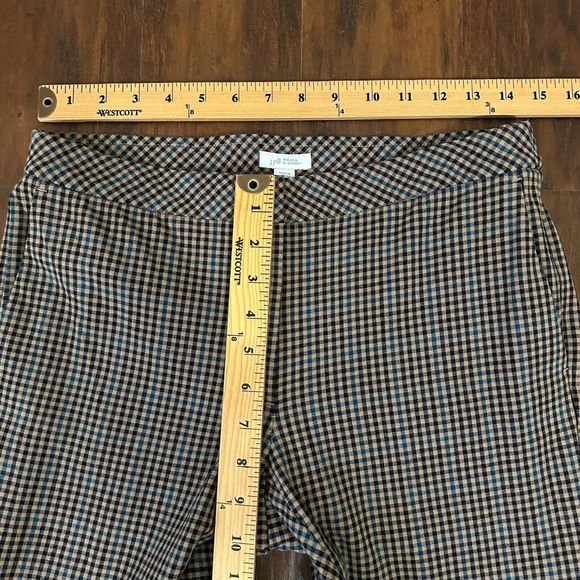 J. JILL Premium Bi-Stretch Gingham Plaid Trouser Dress Pants Multicolor - Picture 10 of 11